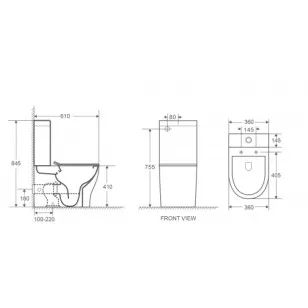 Унитаз-компакт WeltWasser SK 36x84.5 10000006016