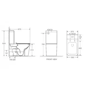 Унитаз-компакт WeltWasser SK 37.5x82 10000003734