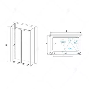 Душевой уголок RGW Classic 90x90x185 04094199-011P