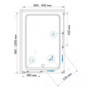 Душевой уголок RGW Classic 90x100x185 32094490-14