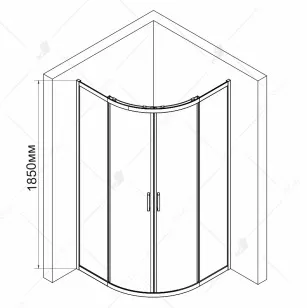 Душевой уголок RGW Classic 80x80x185 06095388-14