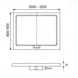 Душевой поддон RGW GWS 90x120 03150292-01