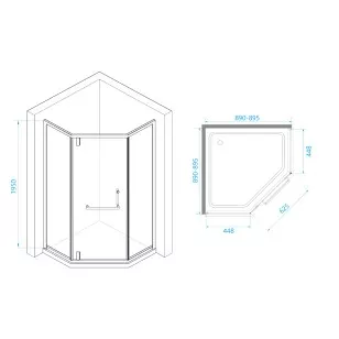 Душевой уголок RGW Hotel 90x90x195 350608499-14