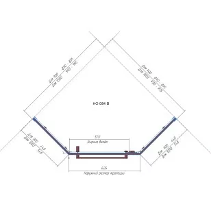 Душевой уголок RGW Hotel 90x90x195 350608499-14