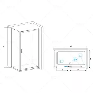 Душевой уголок RGW Passage 90x100x185 020814590-11