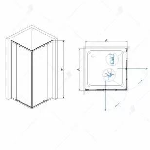Душевой уголок RGW Passage 100x100x195 06083800-11
