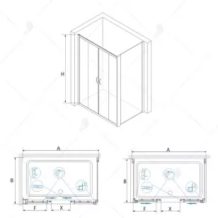 Душевой уголок RGW Passage 120x70x195 010841127-011