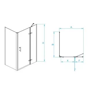 Душевой уголок RGW Passage 100x90x195 41087709-084L