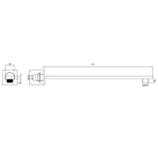 Держатель верхнего душа RGW Shower Panels 21140422-04
