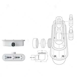 Душевой поддон RGW Stone Tray 80x180 14212818-01