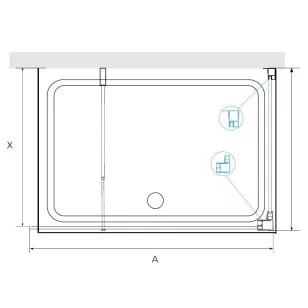 Душевой уголок RGW Walk In 90x100x195 35100590-14