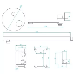 Душевая система RGW Shower Panels 51140855-04