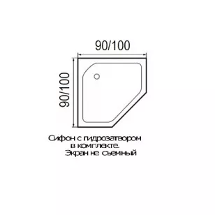 Душевой поддон Wemor Wemor 10000003090