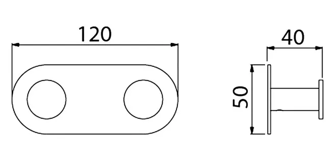 Вешалка Saona золото 12x4x5 Timo 13014/17