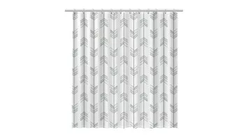 Шторка Savoy серый, белый 180x200 Fixsen FX-1510