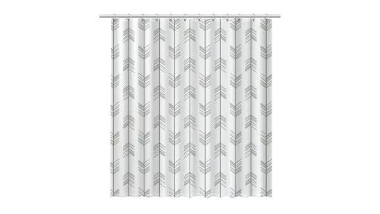Шторка Savoy серый, белый 180x200 Fixsen FX-1510