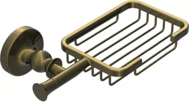 Мыльница решетка Crete светлая бронза 19.2x11.9x5.5 Rush CR35410