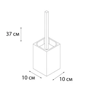 Ершик для туалета Punto серый, черный 10x10x37 Fixsen FX-200-5