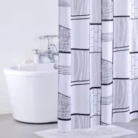 Штора для ванной Wall серый, белый 200x200 Iddis 311P20Ri11