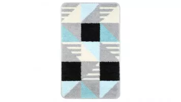 Коврик Visa серый, бирюзовый 80x50x1.2 Fixsen FX-5005Z
