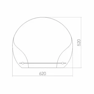 Зеркало Арена 62x1x52 Mixline 525391