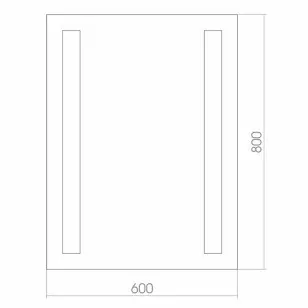 Зеркало Танго 60x3.5x80 Mixline 525414