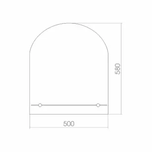 Зеркало Арка 50x1x58 Mixline 525475