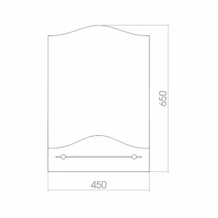 Зеркало Вираж 45x1x65 Mixline 525478