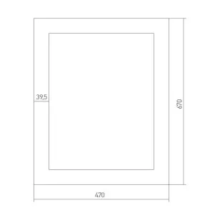Зеркало Палермо 47x3.5x67 Mixline 525498