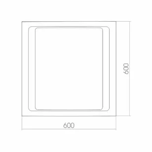 Зеркало Орион 60x3.5x60 Mixline 529385