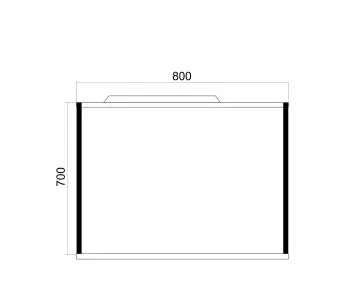 Зеркало Бруклин 80x15x70 Mixline 543942