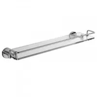 Полка стеклянная Gezanne хром 43x13.8x7.4 Iddis L099B