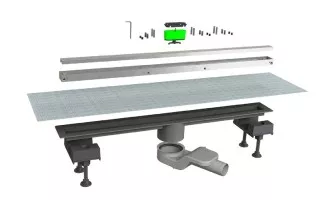 Душевой лоток Canalissima черный Bonomini 6825WA70SWZ Душевой лоток Canalissima черный Bonomini 6825WA70SWZ