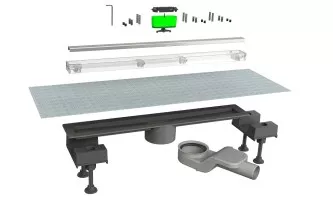 Душевой лоток Canalissima черный Bonomini 6825WX50SWZ Душевой лоток Canalissima черный Bonomini 6825WX50SWZ