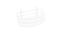 Полка овальная белый 25x15x10.5 Fixsen FX-720W-1