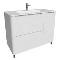 Тумба с раковиной Edifice 100x47x81 Iddis EDI10WFi95K