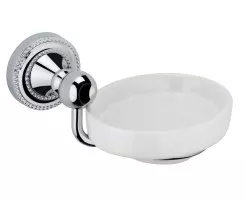 Мыльница керамическая Style хром 13.5x13.4x8 Fixsen FX-41108