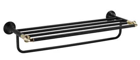 Полка Luksor черный сатин 62x22x13.5 Fixsen FX-71615B