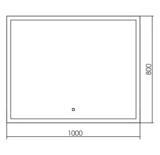 Зеркало Гуверт 100x3x80 Silver mirrors ФР-1539