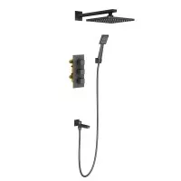 Душевая система Tetra-thermo черный Timo SX-0199/03SM Душевая система Tetra-thermo черный Timo SX-0199/03SM