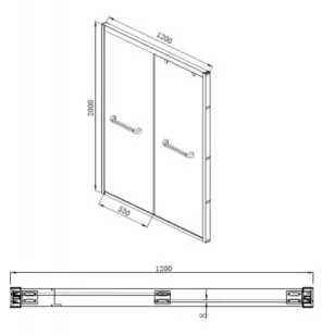 Душевое ограждение Line Bravat BD120.4101A