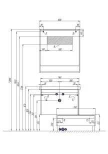 Зеркало Капри 80x15x85 Акватон 1A230402KP010