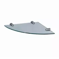 Полка стеклянная угловая 29x29x3 WasserKraft K-533
