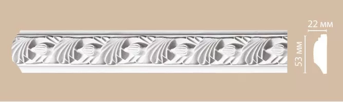 Молдинг с рисунком Decomaster 98102F гибкий (53x22x2400 мм)
