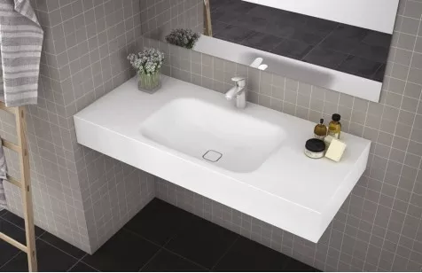 Раковина из литьевого мрамора консольная Cezares Titan 80x53 TITAN-800-LVB-SOSPESO