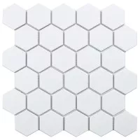 Мозаика Starmosaic Geometry Hexagon Small White Matt 27.8x26.5