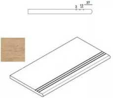 Ступень Italon Natural Life Wood X2 Olive Gradino Round Grip Sx 30x60 закругленная левая 620040000033