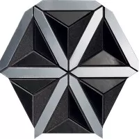 Мозаика Tubadzin Lucid Black 31.2x35.4