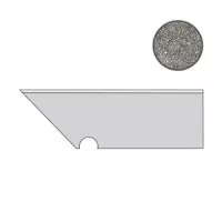 Плинтус Atlas Concorde Italy Dolmen Pro Grigio Battiscopa Sag. Sx. 7.2x30 A0VB
