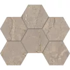 Мозаика Estima Bernini Beige Hexagon полированная 25x28.5 BR02